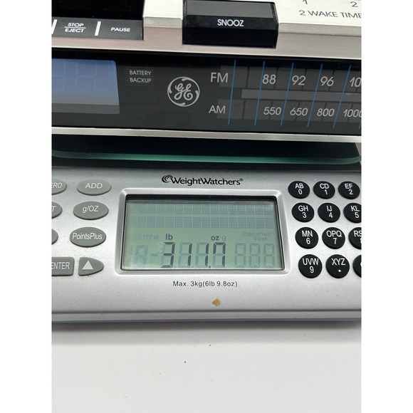 General Electric FM AM Clock Radio 7-4956b Cassette Recorder Wood Grain tested - Picture 9 of 9